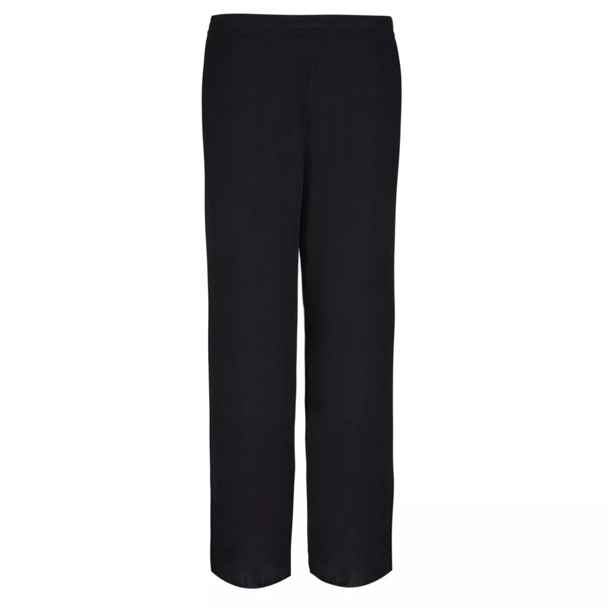 Women’s classic wide leg palazzo trousers in black – lightweight casual and summer fashion pants.